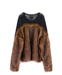 トップス FACETASM FAKE FUR KNIT PULLOVER 20201009145653944_215.jpg