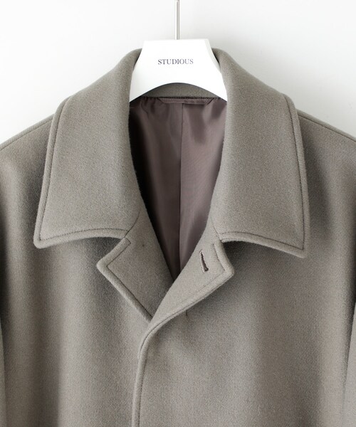 STUDIOUS メルトンバルカラーコート STUDIOUS（ステュディオス）の「【STUDIOUS】メルトンバルカラー