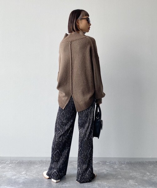 PAGEBOY（ページボーイ）の「【CORE】タペストリーパンツ（パンツ・レディース・ブラック/ブラウン・FREE）」の7枚目の写真