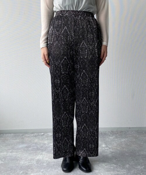 PAGEBOY（ページボーイ）の「【CORE】タペストリーパンツ（パンツ・レディース・ブラック/ブラウン・FREE）」の12枚目の写真