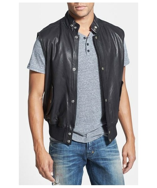 DIESEL（ディーゼル）の「DIESEL® 'L-Ghita' Leather Jacket with Zip-Off Sleeves（ライダースジャケット・Black・Regular Medium/Regular X-Large/Regular Large）」の4枚目の写真