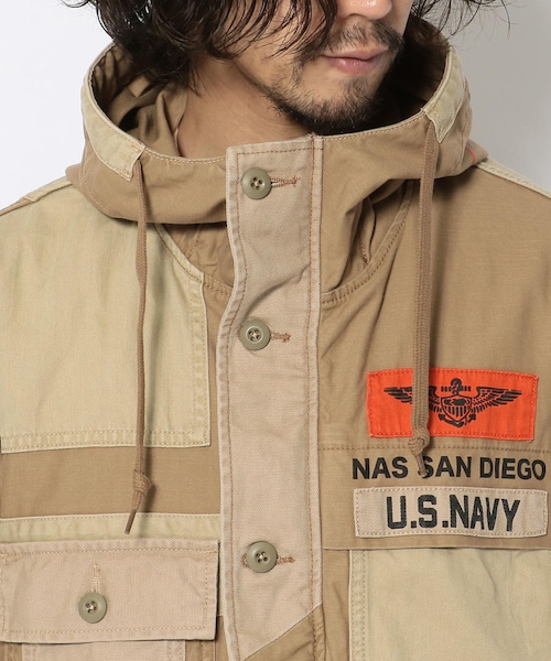 AVIREX（アヴィレックス）の「オーバープリント BDUジャケット/OVER PRINT B.D.U.JACKET（ジャケット/アウター・メンズ・BLACK/KHAKI/SAGE・M, L, XL, XXL）」の6枚目の写真