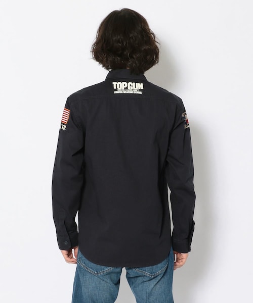 AVIREX（アヴィレックス）（アヴィレックス）の「トップガン ミリタリーシャツ/ TOP GUN MILITARY SHIRT（トップス