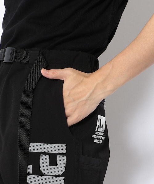 【極美品★Mサイズ】AVIREX　P.D.W.　ブートキャンプパンツ　黒　Y2K AVIREX（アヴィレックス）の「【P.D.W.】ブートキャンプパンツ