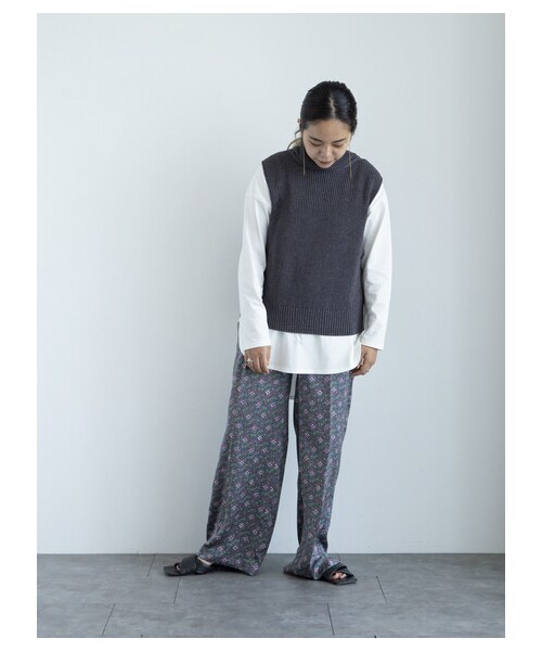 GARAGE OF GOOD CLOTHING（ガレージオブグッドクロージング）の「プリントパンツ3（パンツ・グレー/ブラック・F）」の9枚目の写真