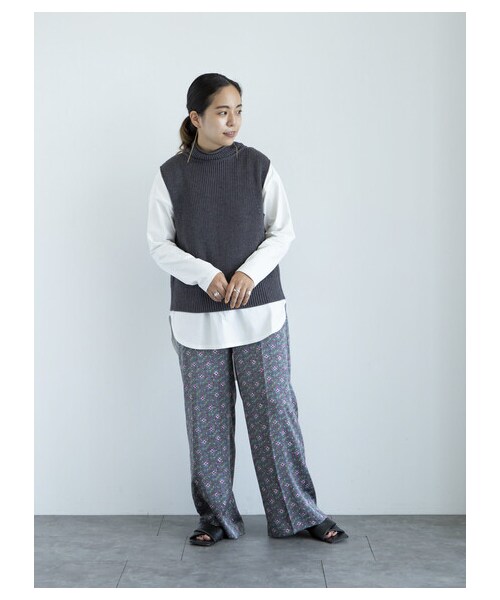 GARAGE OF GOOD CLOTHING（ガレージオブグッドクロージング）の「プリントパンツ3（パンツ・グレー/ブラック・F）」の10枚目の写真