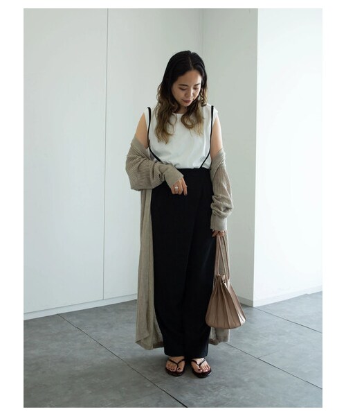 GARAGE OF GOOD CLOTHING（ガレージオブグッドクロージング）の「サロペットパンツ（パンツ・ブラック/ブラウン・F）」の2枚目の写真