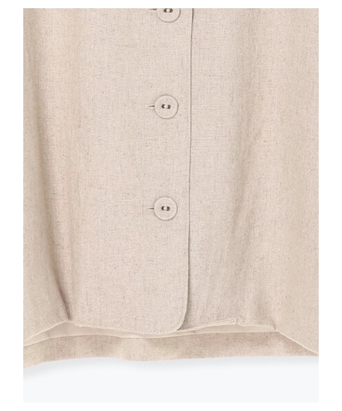 Samansa Mos2（サマンサ モスモス）の「ふわっと麻レーヨンジャケット（ジャケット/アウター・チャコールグレー/ベージュ/グリーン・F）」の5枚目の写真