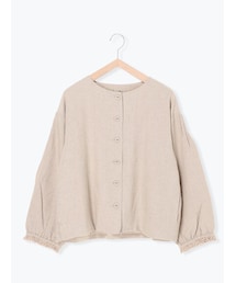 Samansa Mos2 | ふわっと麻レーヨンジャケット(ジャケット/アウター)