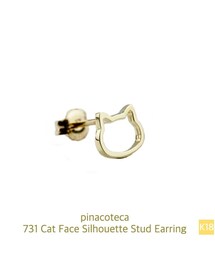 pinacoteca | ピナコテーカ 731 キャット フェイス シルエット スタッド ピアス 片耳(ピアス（片耳用）)