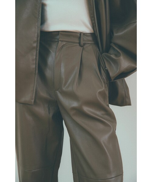 CLANE（クラネ）の「CLANE クラネ “FAKE LEATHER H/W PANTS” フェイク