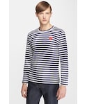 Comme des Garcons | Comme des Garçons 'Play' Stripe Long Sleeve Crewneck T-Shirt(T Shirts)