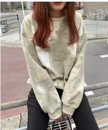 no brand | ｟一部即納｠oversize marble sweat(スウェット)