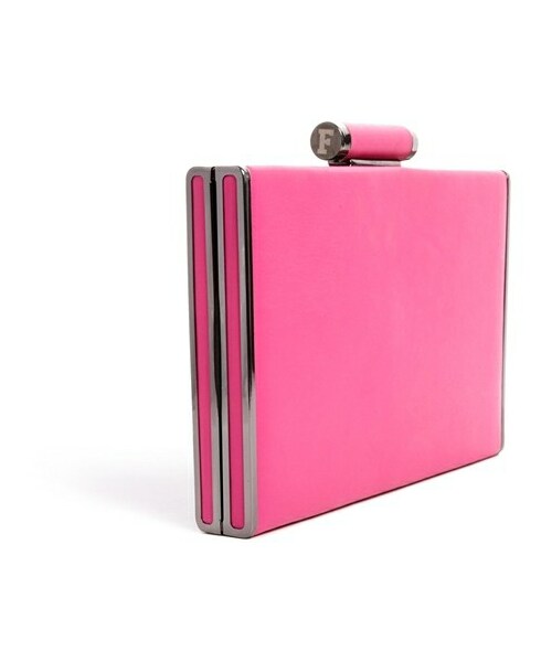 French Connection  （-）の「French Connection Clutch Bag in Bright Pink（クラッチバッグ・pink・One Size）」の2枚目の写真