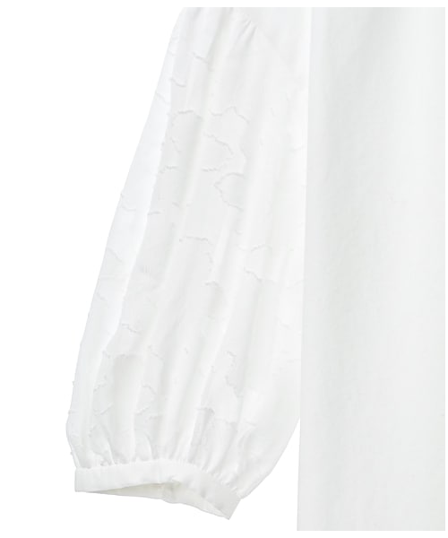 新品クラネCLANE ホワイト パフスリーブ クロップトップ