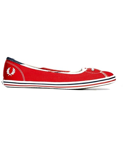 FRED PERRY(フレッドペリー)の「Fred Perry Jet South Sea Deckchair Red Pumps(パンプス・red・US 9)」の1枚目の写真