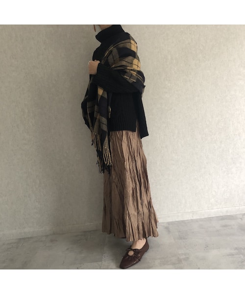 copine（コピン）の「ワッシャーアシンメトリーロングスカート (3color)【クリックポスト対象商品】（スカート・レディース・その他）」の8枚目の写真