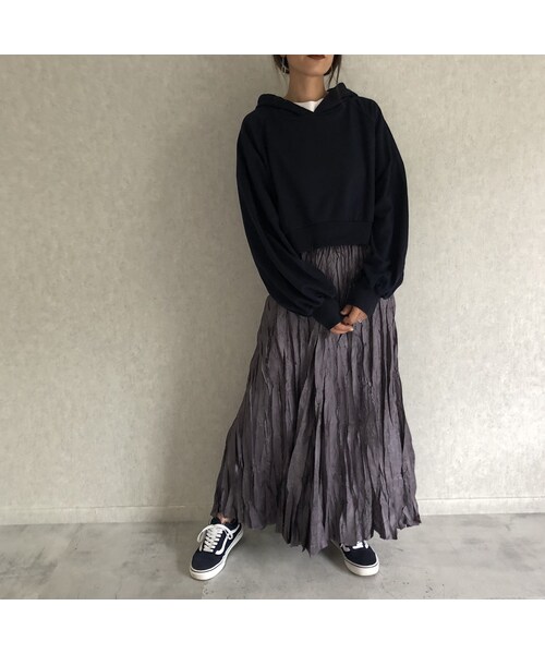 copine（コピン）の「ボリューム袖タックデザイン！シンプルパーカー【クリックポスト対象商品】（パーカー・レディース・その他）」の2枚目の写真