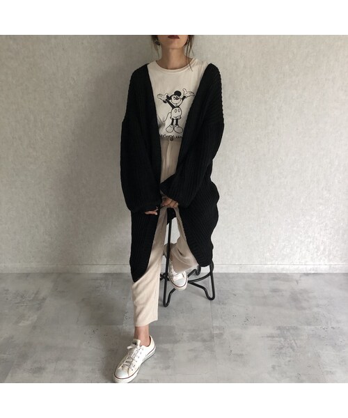 copine（コピン）の「再々入荷！ボリューム袖！ざっくりニットロングカーディガン(2color)（カーディガン/ボレロ・レディース・その他）」の11枚目の写真