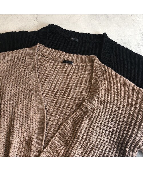 copine（コピン）の「再々入荷！ボリューム袖！ざっくりニットロングカーディガン(2color)（カーディガン/ボレロ・レディース・その他）」の15枚目の写真