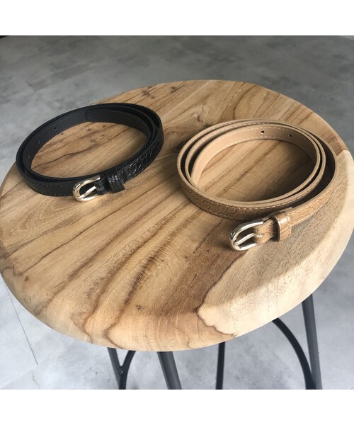 copine(コピン)の「シンプルクロコ型押し細ベルト(2color)【クリックポスト対象商品】(ベルト・レディース・その他)」の15枚目の写真