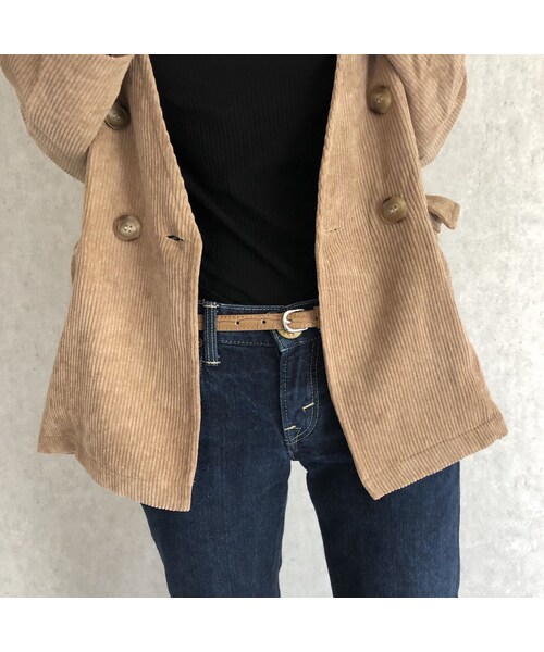 copine(コピン)の「シンプルクロコ型押し細ベルト(2color)【クリックポスト対象商品】(ベルト・レディース・その他)」の10枚目の写真