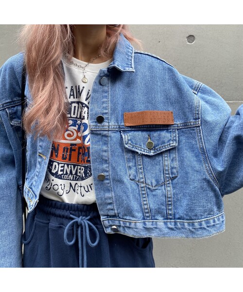 no brand（ノーブランド）の「ネームパッチデニムジャケット｢EDITION｣（デニムジャケット・レディース・その他）」の9枚目の写真