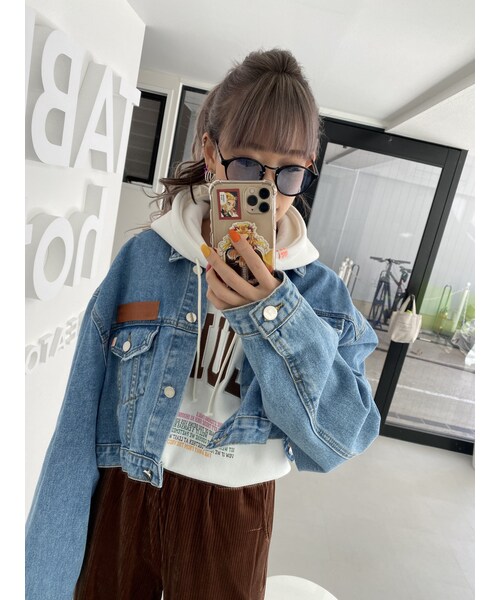 no brand（ノーブランド）の「ネームパッチデニムジャケット｢EDITION｣（デニムジャケット・レディース・その他）」の4枚目の写真