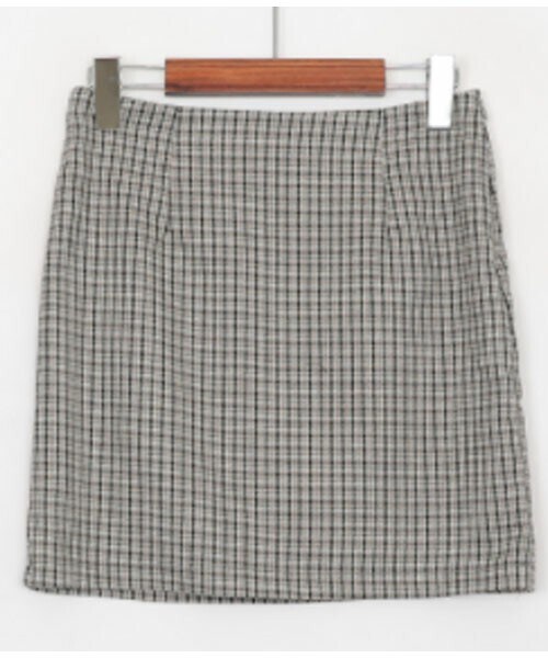 DHOLIC STYLE（ディーホリックスタイル）の「[heyboo]  チェック柄ミニスカート（スカート・レディース・レッド/グレー・S/M）」の2枚目の写真
