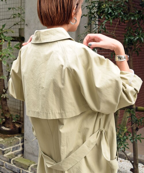 no brand（ノーブランド）の「ステンカラーオーバーコート（ステンカラーコート・レディース・その他）」の5枚目の写真