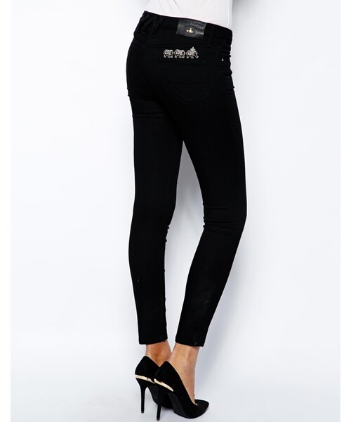 Vivienne Westwood（ヴィヴィアンウエストウッド）の「Vivienne Westwood Anglomania Jeans Super Skinny Jeans With Embroidery（デニムパンツ・black・26in-UK 8）」の3枚目の写真