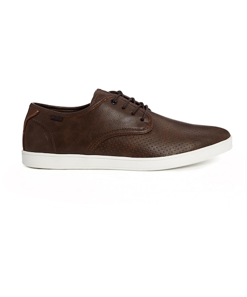 ALDO（アルド）の「ALDO Colesberg Leather Plimsolls（スニーカー・メンズ・brown・US 7）」の2枚目の写真