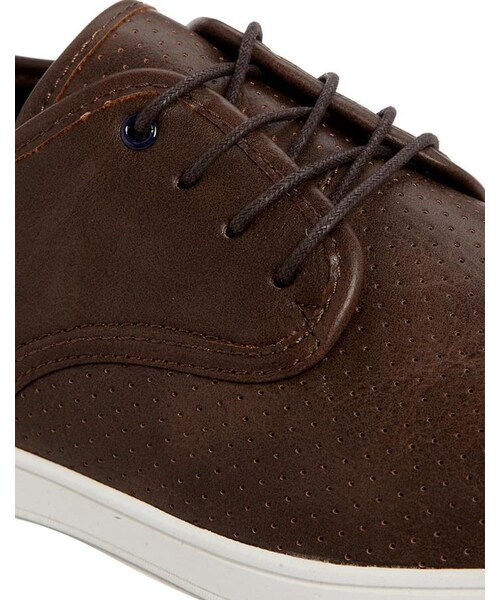 ALDO（アルド）の「ALDO Colesberg Leather Plimsolls（スニーカー・メンズ・brown・US 7）」の4枚目の写真