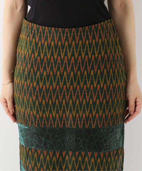 CITYSHOP（シティーショップ）の「Mixed Media スカート（スカート・グリーン/XS/残り1点/S）」の6枚目の写真