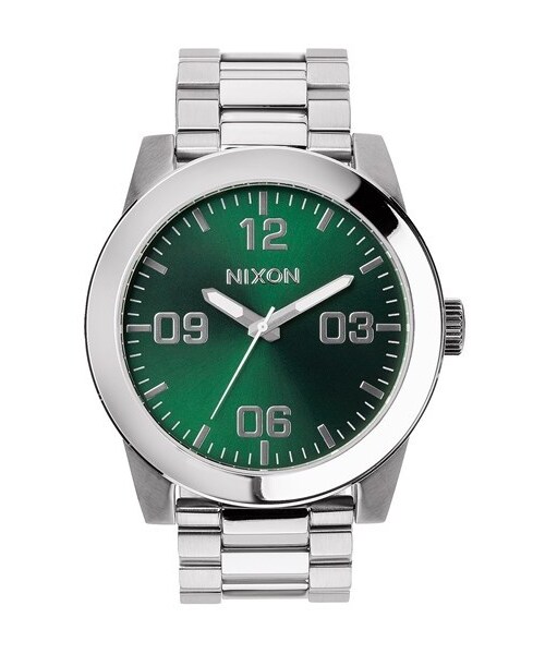 NIXON（ニクソン）の「Nixon 'The Corporal' Bracelet Watch, 48mm（アナログ腕時計・Silver/ Green）」の4枚目の写真