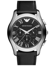EMPORIO ARMANI | Emporio Armani Round Chronograph Leather Strap Watch, 45mm(アナログ腕時計)