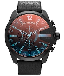 DIESEL | DIESEL® Chronograph Leather Strap Watch, 51mm(アナログ腕時計)