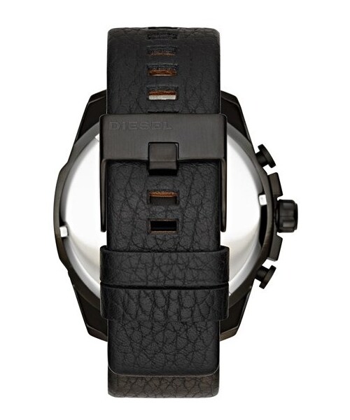 DIESEL（ディーゼル）の「DIESEL® Chronograph Leather Strap Watch, 51mm（アナログ腕時計・Black/ Iridescent Crystal）」の2枚目の写真