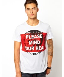 DIESEL | Diesel T-Shirt T-Mind Your Head Print(Tシャツ/カットソー)