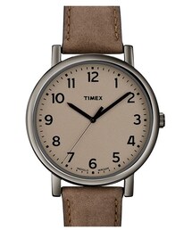 TIMEX | Timex® 'Easy Reader' Leather Strap Watch(アナログ腕時計)