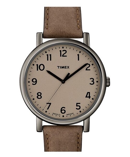 TIMEX（タイメックス）の「Timex® 'Easy Reader' Leather Strap Watch（アナログ腕時計・Tan/ Brown）」の2枚目の写真