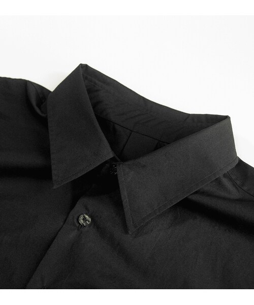 YohKi（ヨウキ）の「"Henkei " Back-open regular collar shirt(Black)（シャツ/ブラウス・メンズ・ブラック・2/3）」の3枚目の写真