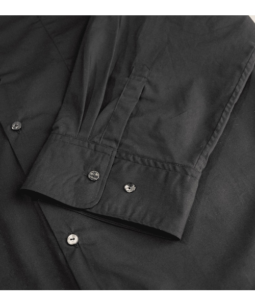 YohKi（ヨウキ）の「"Henkei " Back-open regular collar shirt(Black)（シャツ/ブラウス・メンズ・ブラック・2/3）」の5枚目の写真