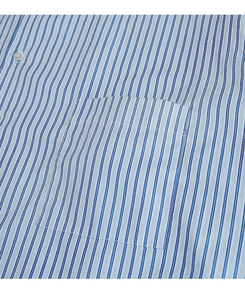 YohKi（ヨウキ）の「"Henkei " Back-open regular collar shirt(Stripe)（シャツ/ブラウス・メンズ・ブルー・2/3）」の4枚目の写真