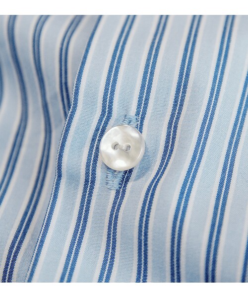 YohKi（ヨウキ）の「"Henkei " Back-open regular collar shirt(Stripe)（シャツ/ブラウス・メンズ・ブルー・2/3）」の6枚目の写真