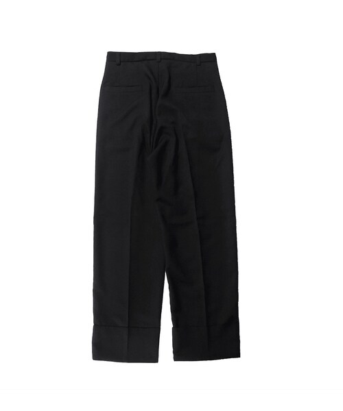 YohKi（ヨウキ）の「"Orikaeshi “ straight slacks(Black)（スラックス・メンズ・ブラック・0/1/2）」の2枚目の写真