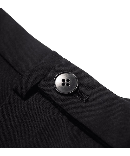 YohKi（ヨウキ）の「"Orikaeshi “ straight slacks(Black)（スラックス・メンズ・ブラック・0/1/2）」の3枚目の写真