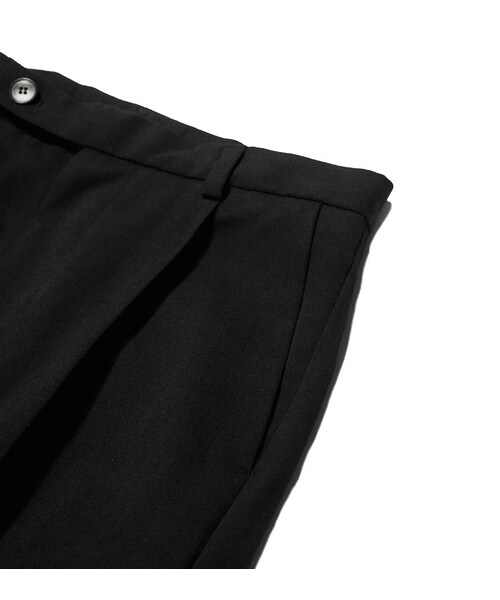 YohKi（ヨウキ）の「"Orikaeshi “ straight slacks(Black)（スラックス・メンズ・ブラック・0/1/2）」の4枚目の写真