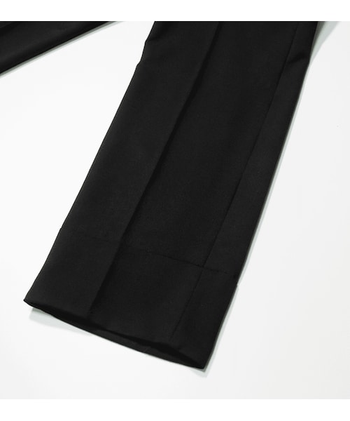 YohKi（ヨウキ）の「"Orikaeshi “ straight slacks(Black)（スラックス・メンズ・ブラック・0/1/2）」の6枚目の写真