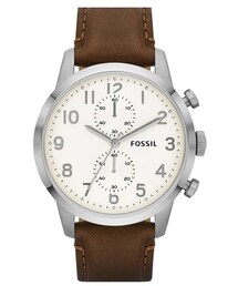 FOSSIL | Fossil 'Townsman' Round Leather Strap Watch, 44mm(アナログ腕時計)